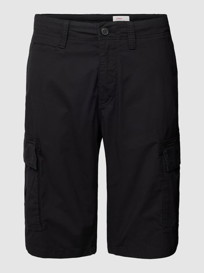 s.Oliver RED LABEL Cargoshorts mit Leistentasche Modell 'Ripstop' Black 2