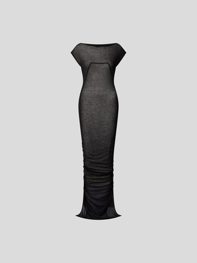 Rick Owens Maxikleid mit U-Boot-Ausschnitt Schwarz 2