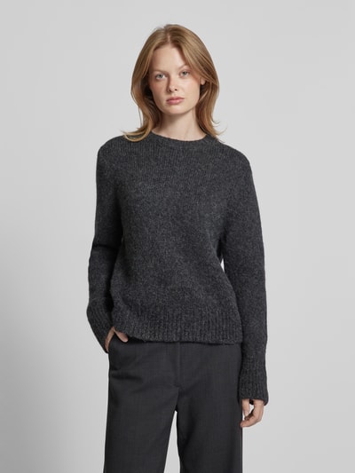 Windsor Strickpullover mit Rundhalsausschnitt Anthrazit 4