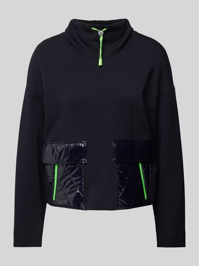 Marc Cain Sweatshirt mit Stehkragen Marine 2