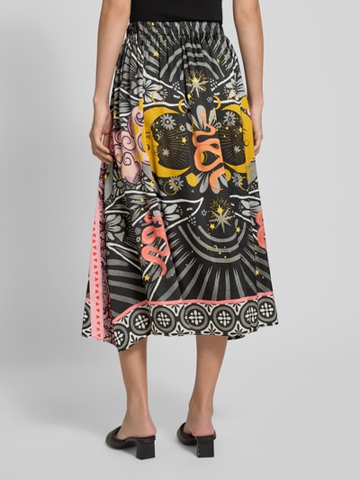 miss goodlife Midirock aus Viskose mit elastischem Bund BLACK 5