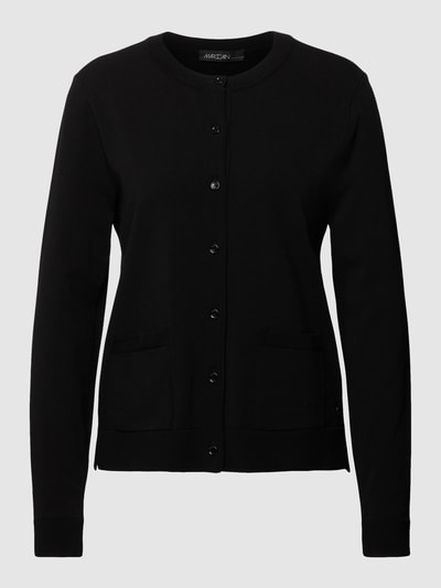 Marc Cain Gebreid jack met labeldetail Zwart - 2