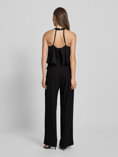 Rinascimento Cocktail-Jumpsuit in Layering-Optik Black 5