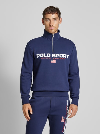 Polo Sport Bluza z kołnierzem Ciemnoniebieski 4