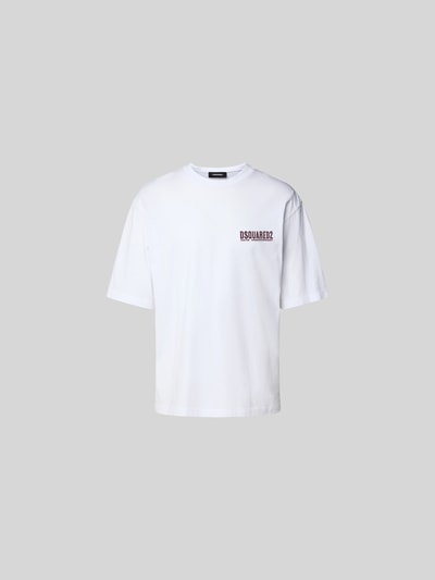 Dsquared2 Loose Fit T-Shirt mit Logo-Print Weiss 2