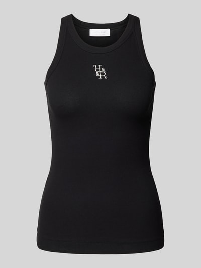 Rich & Royal Tank Top mit Label-Stitching Black 2