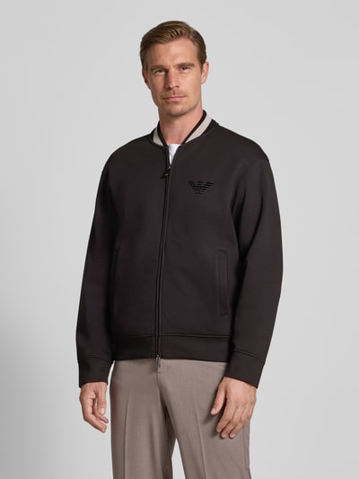 Emporio Armani Sweatjacke mit Zweiwege-Reißverschluss Black 4