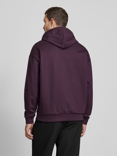 HUGO Hoodie met labelprint, model 'Ditchle' Prune - 5