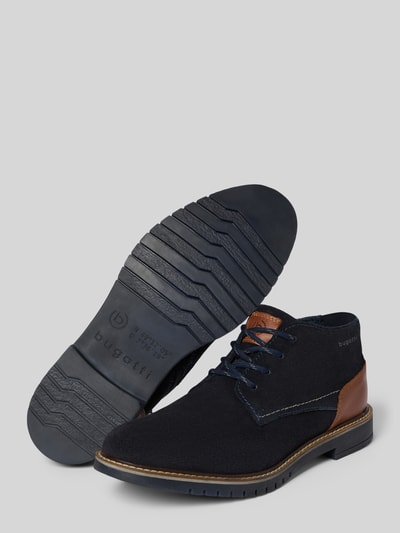 bugatti Boots aus Leder mit Reißverschluss Modell 'Caj' Dunkelblau 4