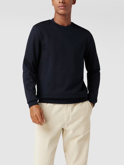 BOSS Sweatshirt aus Baumwolle Modell 'Stadler' Marine 4