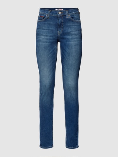 Tommy Jeans Skinny Fit Jeans mit Label-Detail Modell 'NORA' Jeansblau 2