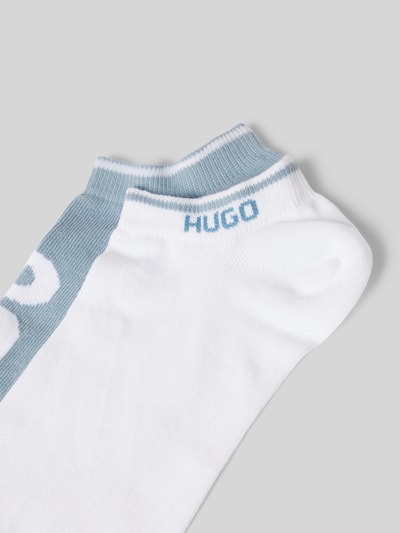 HUGO Sneakersocken mit Label-Detail im 2er-Pack Hellblau 2