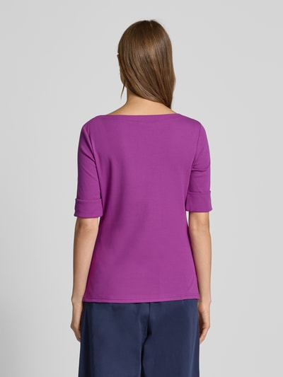 Lauren Ralph Lauren T-Shirt mit Rundhalsausschnitt Modell 'JUDY' Lila 5