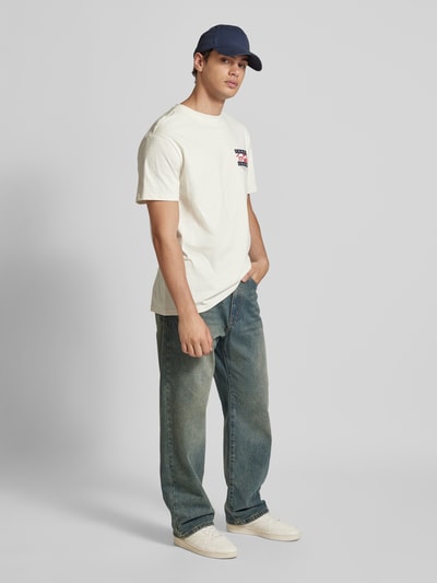 Tommy Jeans T-shirt met labelprint Wit - 1