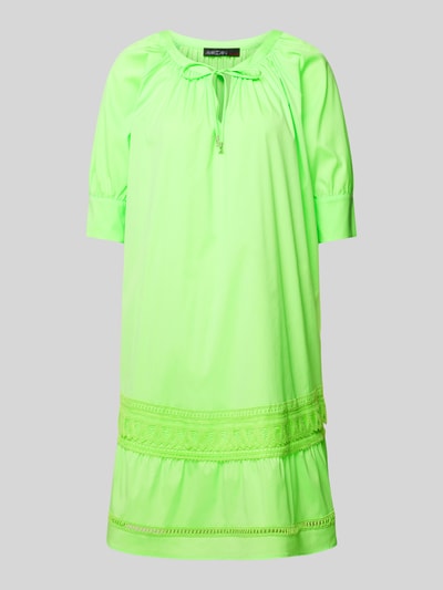 Marc Cain Knielange jurk met V-hals Neon groen - 2