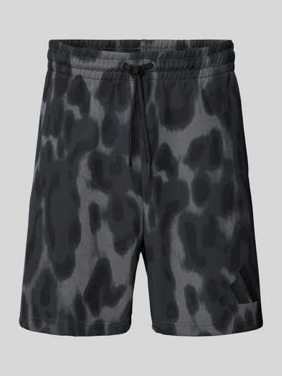 ADIDAS SPORTSWEAR Sweatshorts mit Label-Print Modell 'GRESIX' Dunkelgrau 1