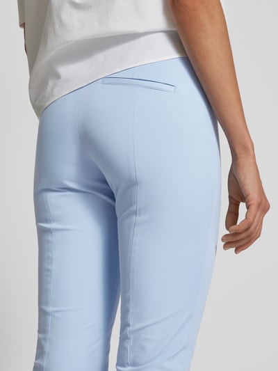 Cambio Slim fit broek met knoopsluiting, model 'SUMMER' Lichtblauw - 3