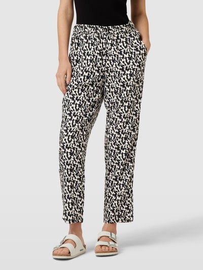 Tom Tailor Stoffen broek met all-over print Zwart - 4