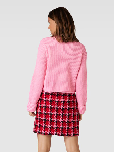 Vero Moda Strickpullover mit Rundhalsausschnitt Modell 'SAYLA' Pink 5