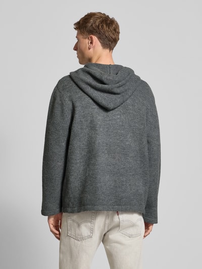 ANOTHER COTTON LAB Strickjacke mit Kapuze Hellgrau 5