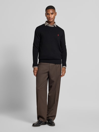 Polo Ralph Lauren Gebreide pullover met ribboorden Zwart - 1