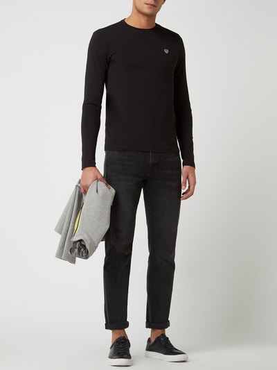 EA7 Emporio Armani Longsleeve mit Logo-Detail (black) online kaufen