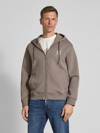 ARMANI EXCHANGE Sweatjacke mit Kapuze Taupe 4