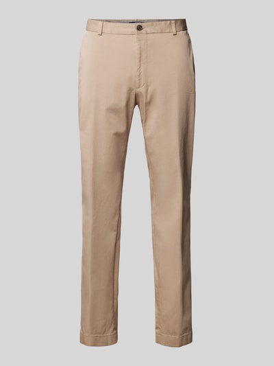 JOOP! Collection Slim fit chino met ceintuurlussen, model 'Hank' Beige - 2