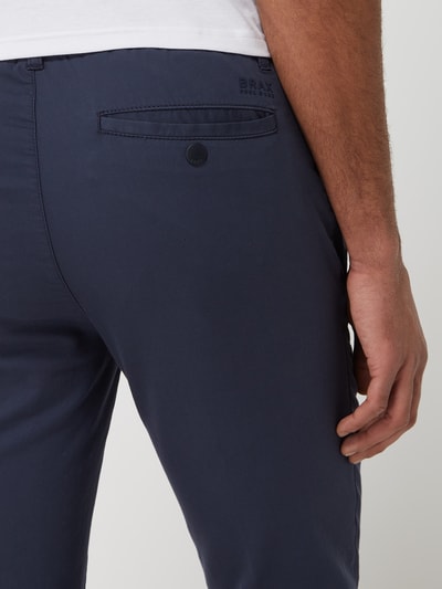 Brax Cropped Tapered Fit Chino mit Stretch-Anteil Modell 'Phil L' Blau 3