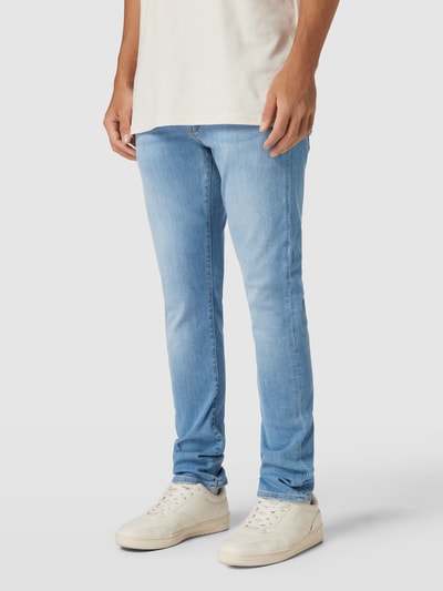 Jack & Jones Jeansy o kroju slim fit z 5 kieszeniami model ‘GLENN’ Jeansowy niebieski 4