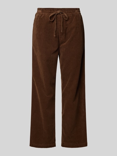 Carhartt Work In Progress Corduroy broek met elastische band, model 'FLOYDE' Donkerbruin - 2