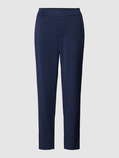 Vila Slim fit stoffen broek met bandplooien, model 'VARONE' Marineblauw - 2