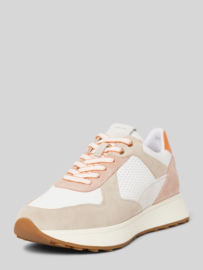 Geox Sneaker aus Leder-Mix Modell 'AMABEL' Taupe 1