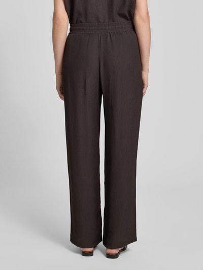 OPUS Stoffen broek met elastische band, model 'Marou' Chocoladebruin - 5