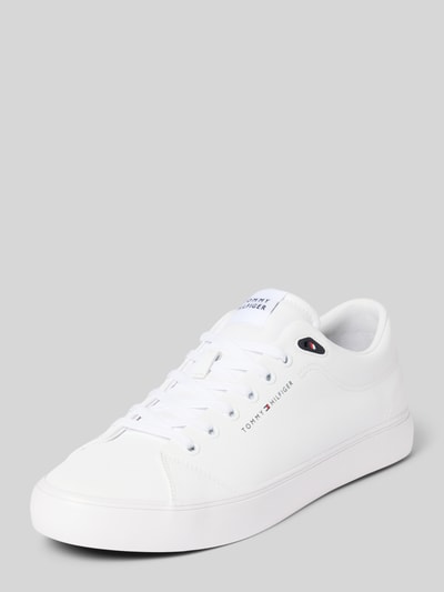 Tommy Hilfiger Low Top Sneaker mit Label Print Weiss 1