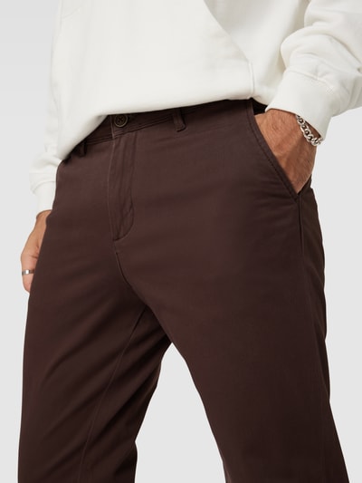 Jack & Jones Stoffen broek met Franse steekzakken, model 'MARCO' Middenbruin - 3