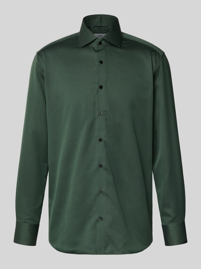 ETERNA Modern fit zakelijk overhemd met haaikraag Olijfgroen - 2