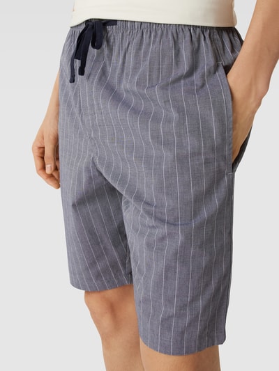 Schiesser Korte pyjamabroek met all-over motief Donkerblauw - 3