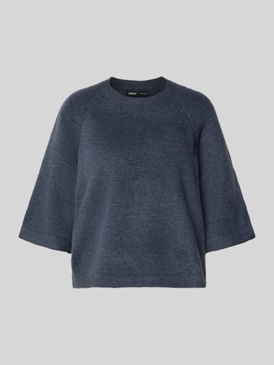 Only Regular Fit Pullover mit Fledermausärmeln Modell 'SIMONI' Jeansblau Melange 2
