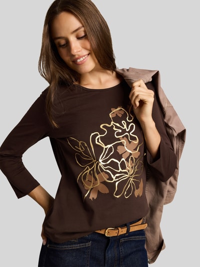 Tom Tailor 3/4-Shirt mit Frontprint Dunkelbraun 3