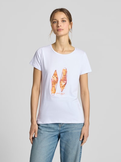 More & More T-Shirt mit Rundhalsausschnitt Offwhite 4