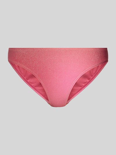 Produktfoto, Bikini-Slip mit Schimmereffekt Modell 'LAOMI' von Pieces, Optik: schimmernd, Materialverarbeitung: Stretch-Webstruktur, pink