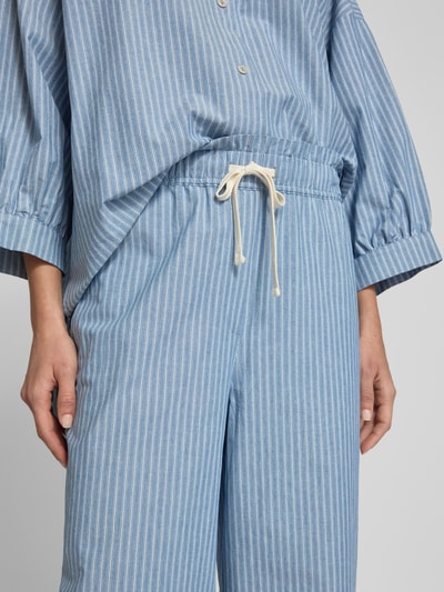 JAKE*S STUDIO WOMAN Wide Leg Stoffhose mit Tunnelzug Jeansblau 3