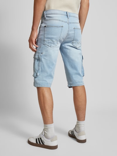 Blend Spodnie cargo o kroju regular fit z imitacji denimu Jasnoniebieski 5