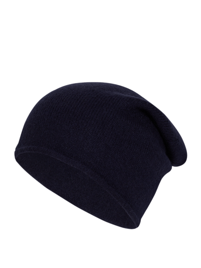 Christian Berg Woman Beanie aus Kaschmir Dunkelblau 1