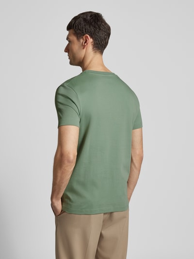 JOOP! Collection T-shirt met labelstitching, model 'Priamo' Lichtgroen - 5