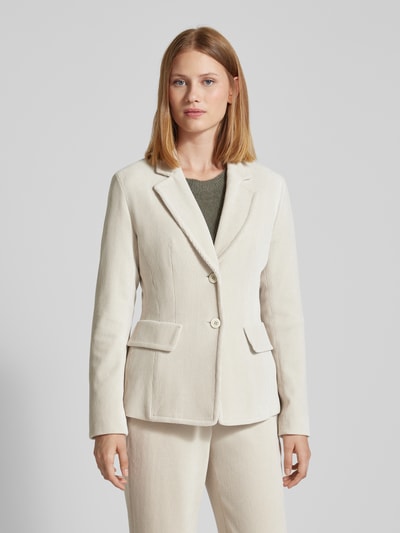 Marc Cain Blazer met reverskraag, model 'COLLECTIONS' Ecru - 4