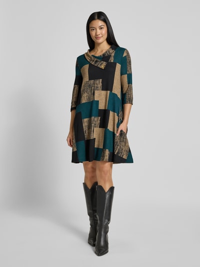 Apricot Sukienka mini o kroju regular fit z efektem dzianiny Zielony 1