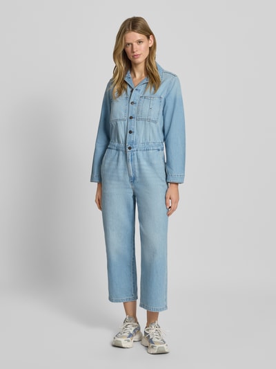 Levi's® Kombinezon z wykładanym kołnierzem i listwą guzikową Jasnoniebieski 4