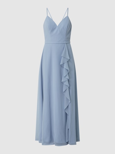 Luxuar Abendkleid aus Chiffon  Bleu 2